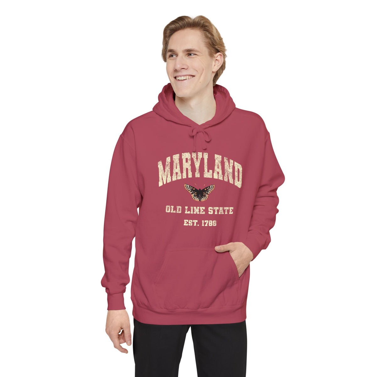 Maryland 'Old Line State' Vintage Hoodie