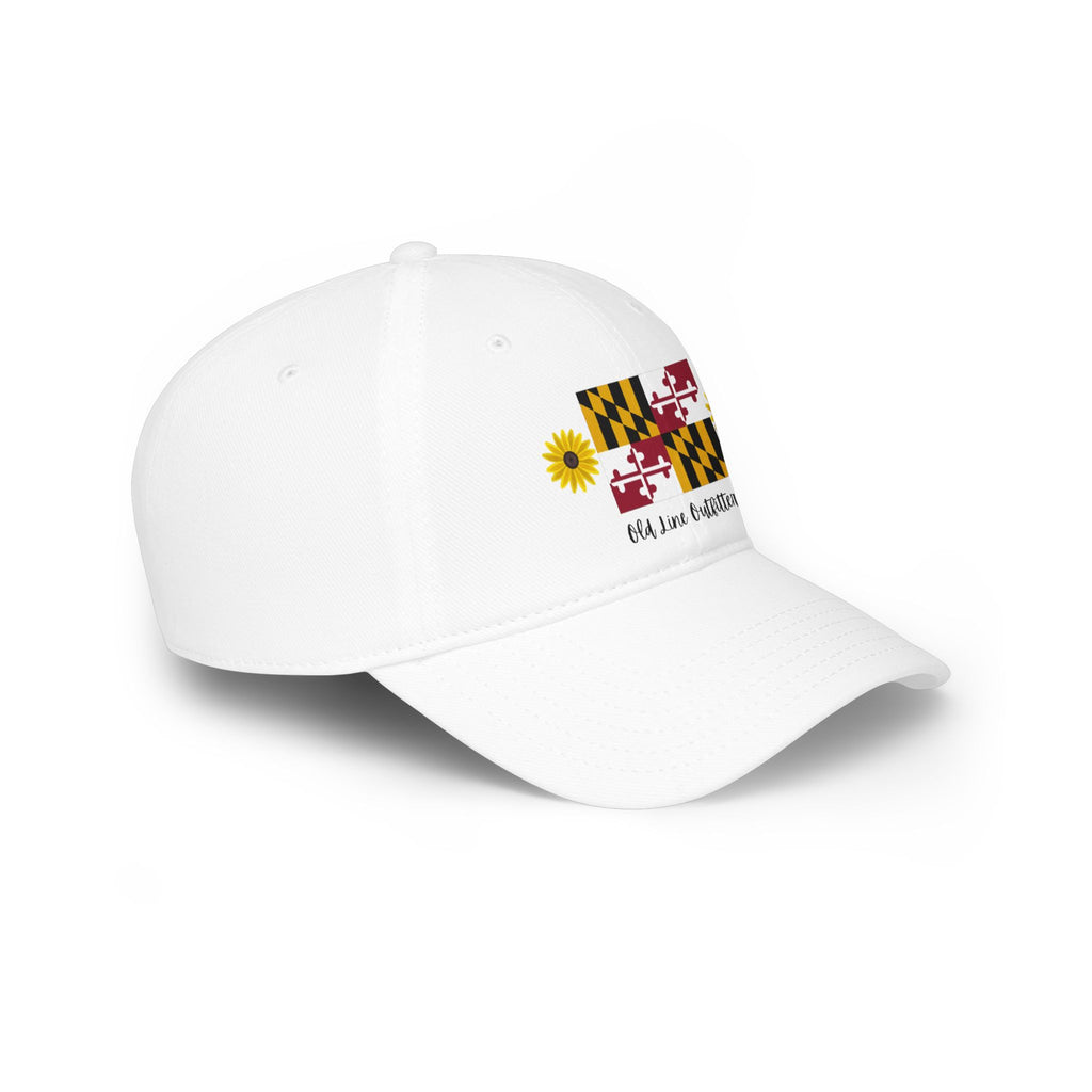 Maryland Flag Sunflower Baseball Cap – "Old Line Outfitters" Low Profile Hat