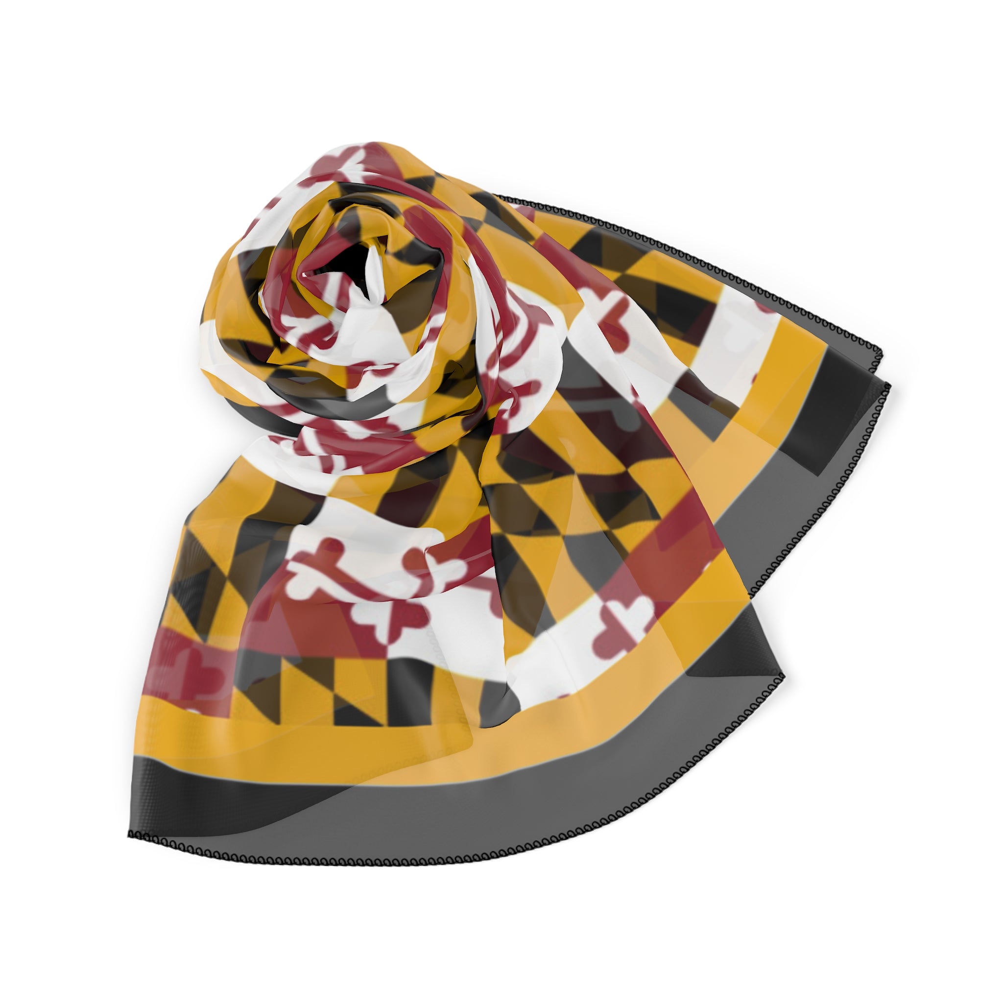 Maryland Flag Pattern Scarf