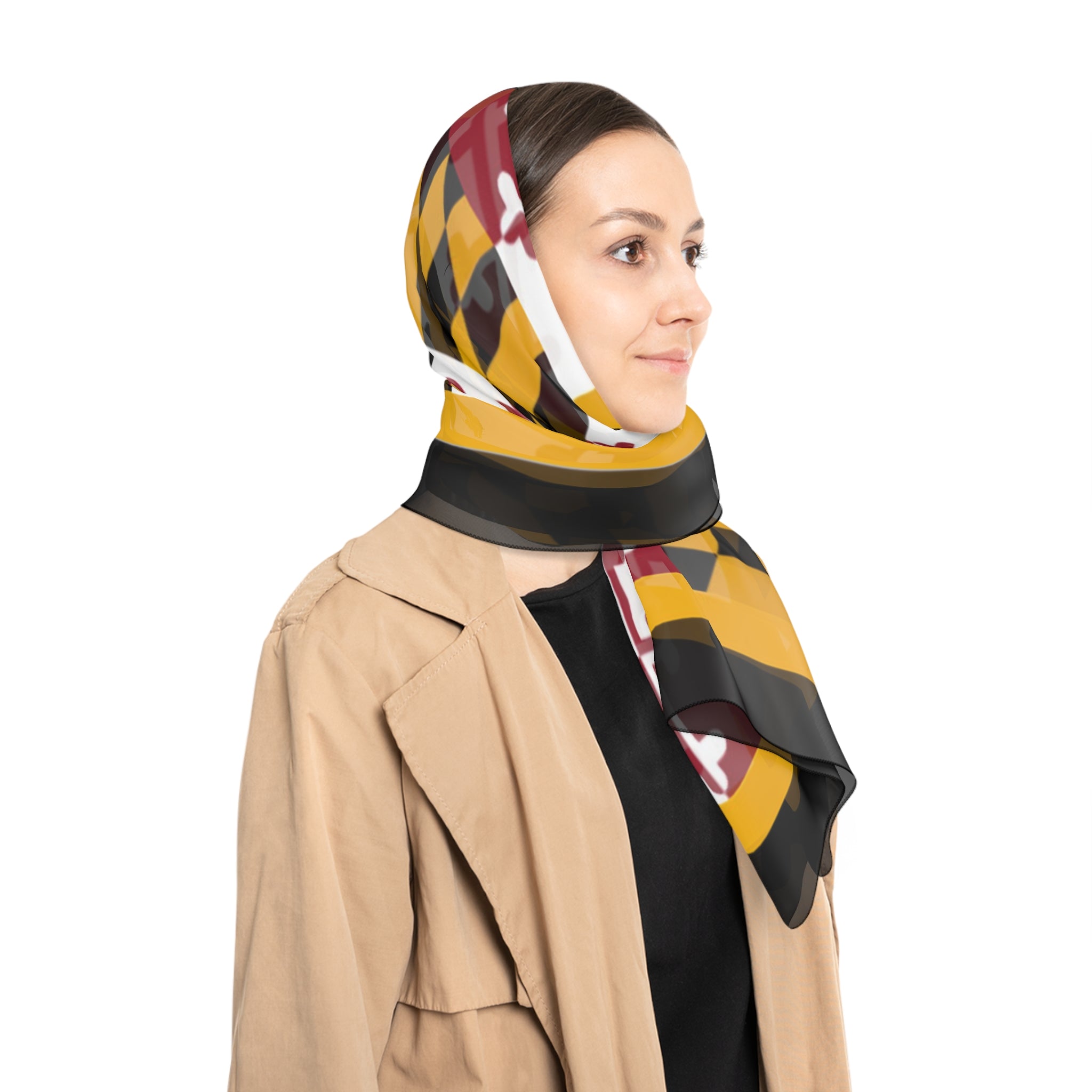 Maryland Flag Pattern Scarf