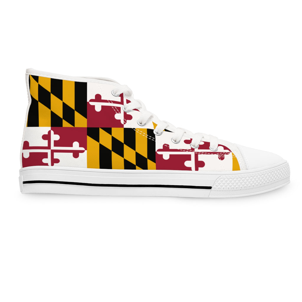 Maryland Flag High Top Sneakers