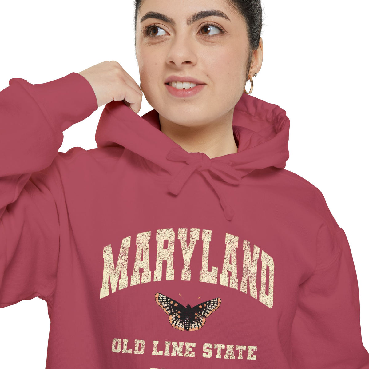 Maryland 'Old Line State' Vintage Hoodie