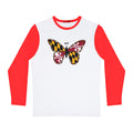 Maryland Flag Butterfly Long Sleeve Shirt