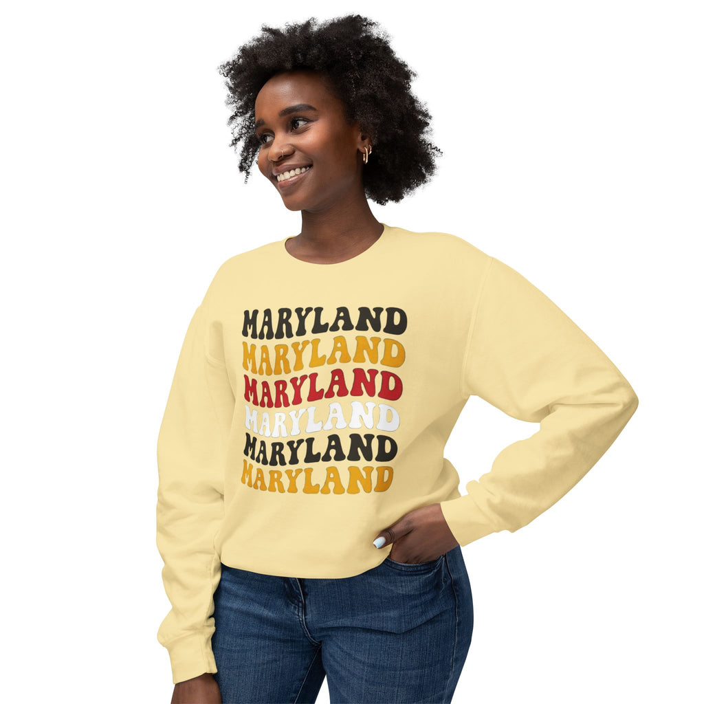 Maryland Retro Stack Crewneck Sweatshirt