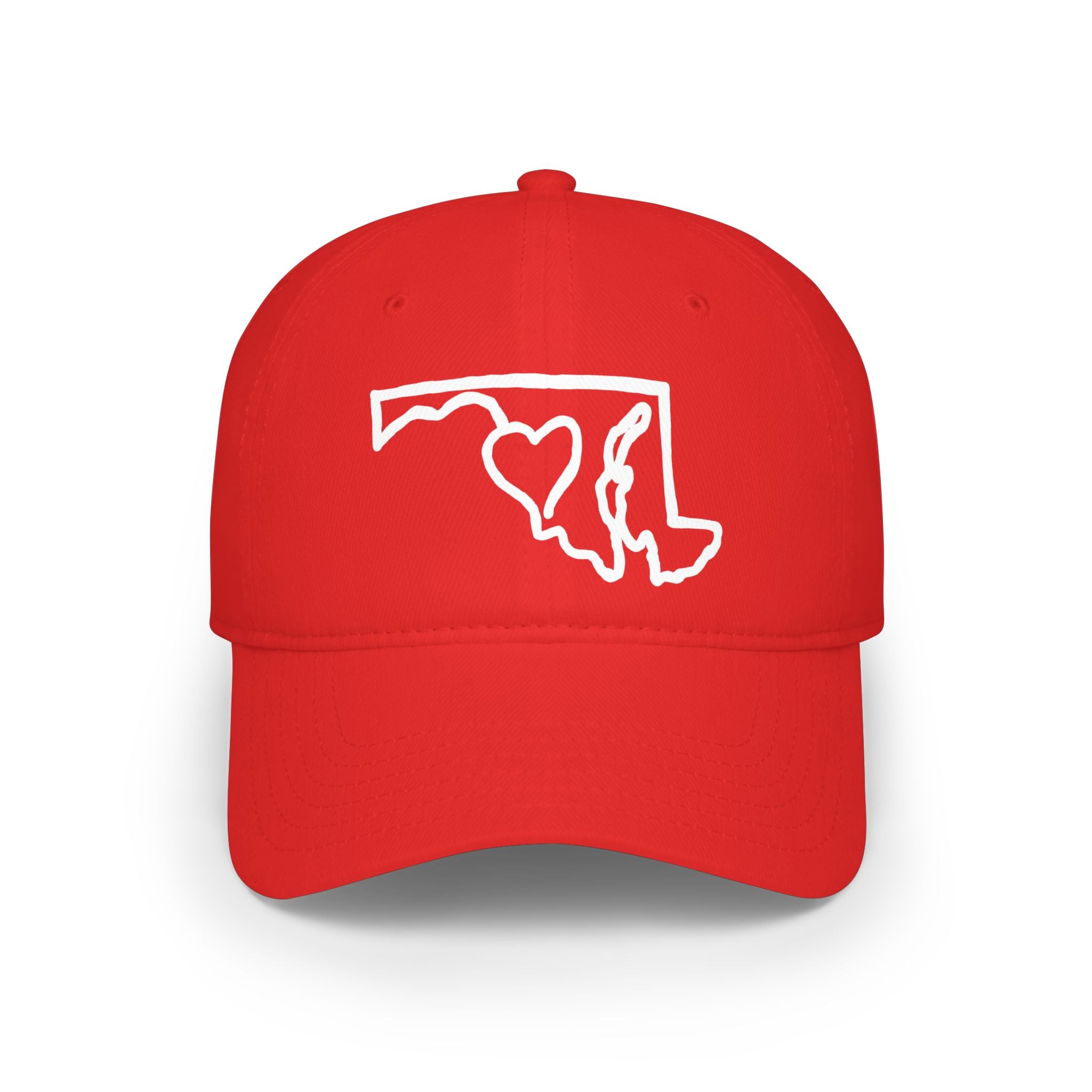 Maryland Outline Cap with Heart