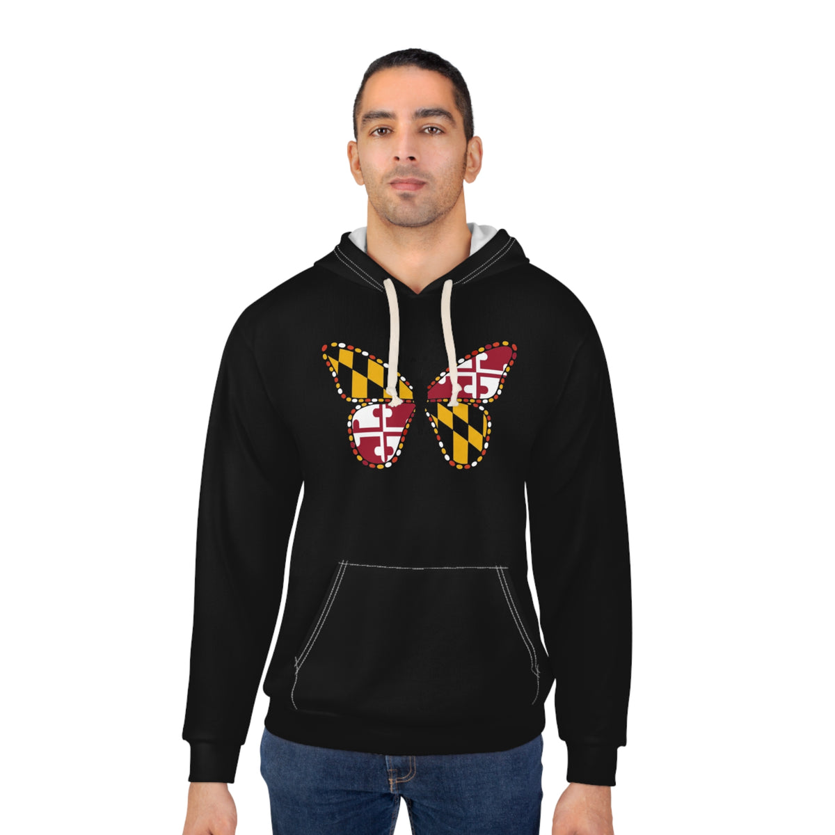 Maryland Flag Butterfly Hoodie