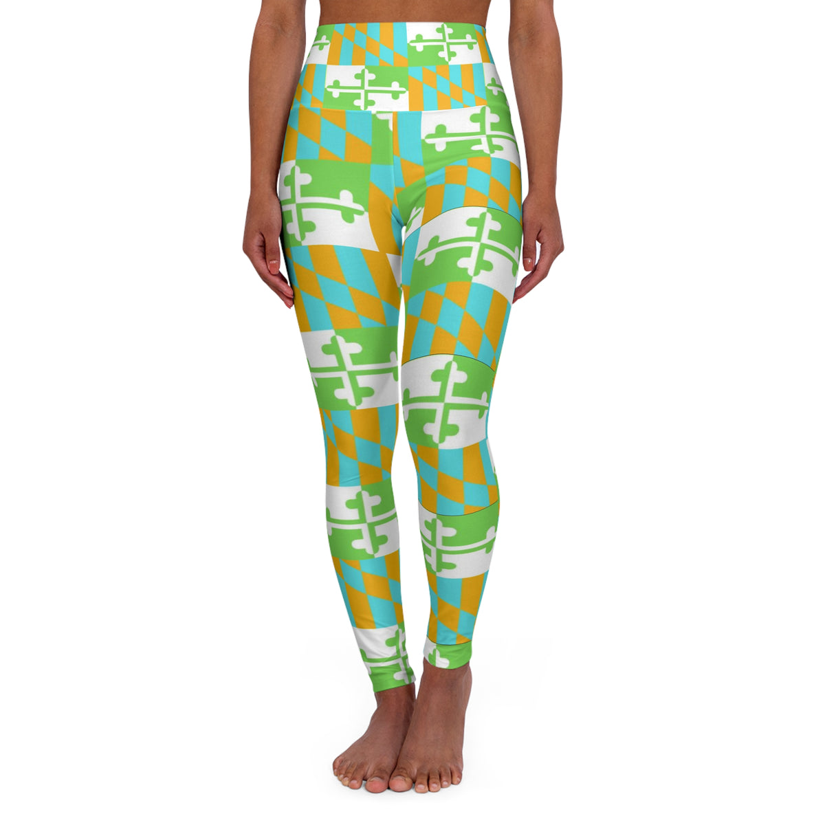Maryland Flag Multicolor Orange, Green, Blue, Yellow Pants