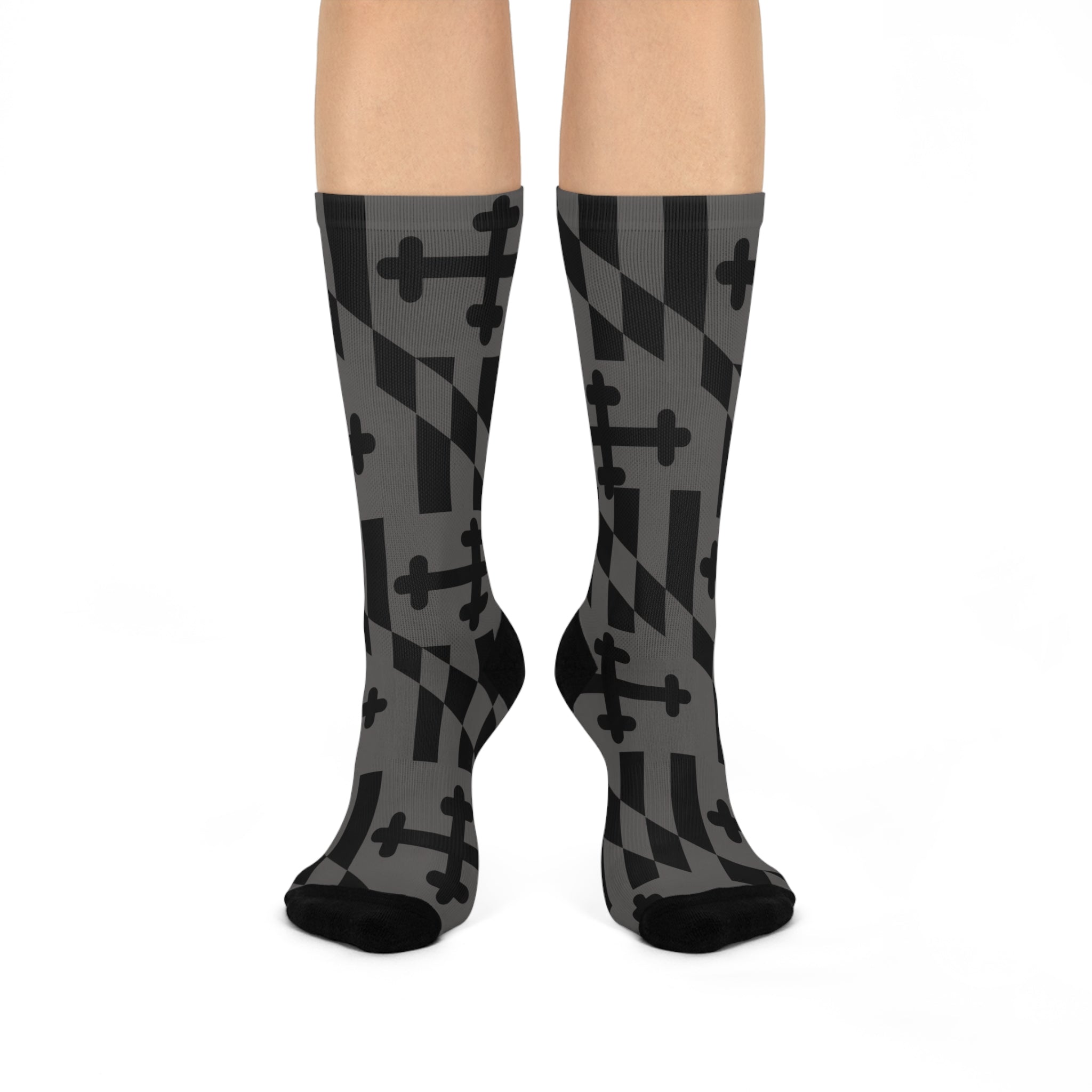 Maryland Grayscaled Cushioned Socks
