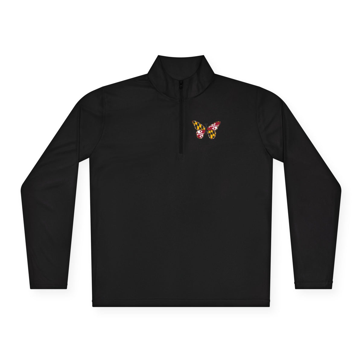 Maryland Flag Butterfly Quarter Zip (active)