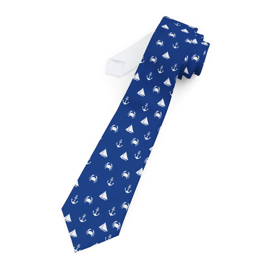 Chesapeake Themed Navy Blue Necktie