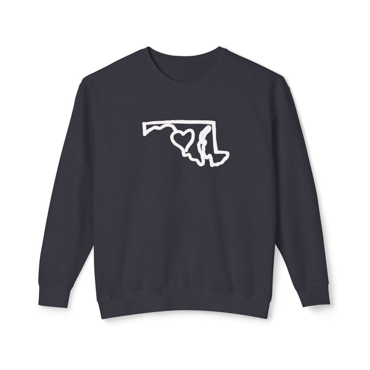 Maryland Outline Crewneck Sweater w/ Black Eyed Susans