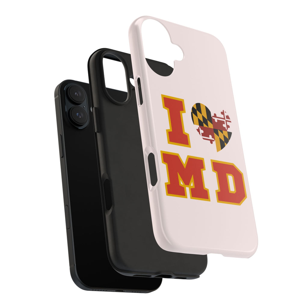 I Heart MD Maryland Flag Phone Case | Tough Phone Case