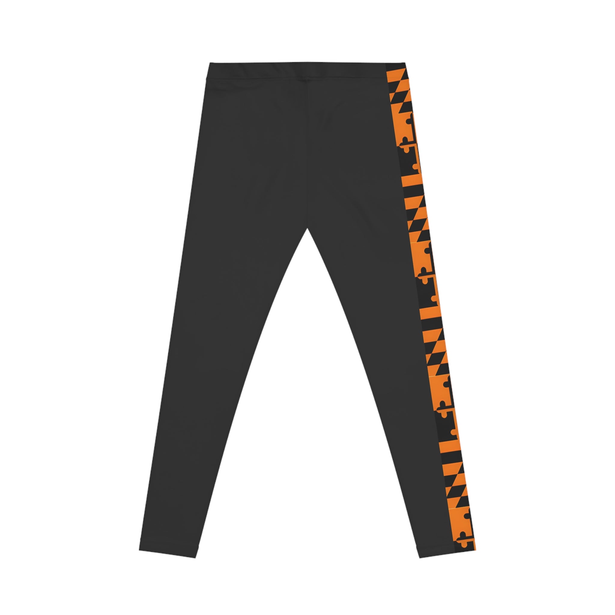 Orange + Black Md Flag Remix Leggings