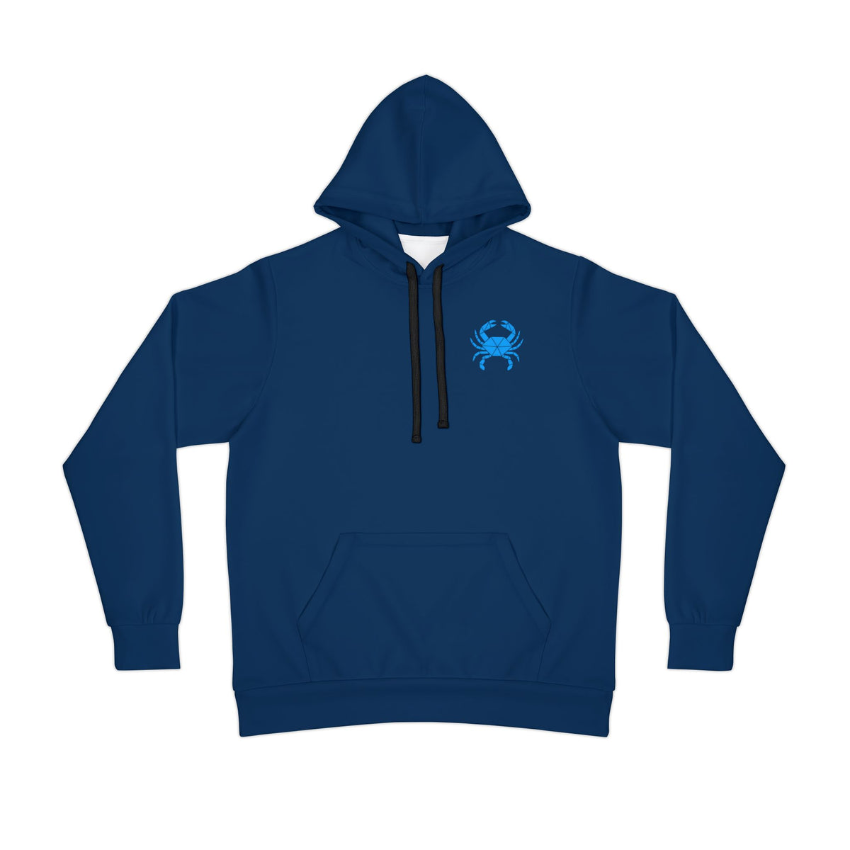 Navy Blue Geometric Crab Hoodie