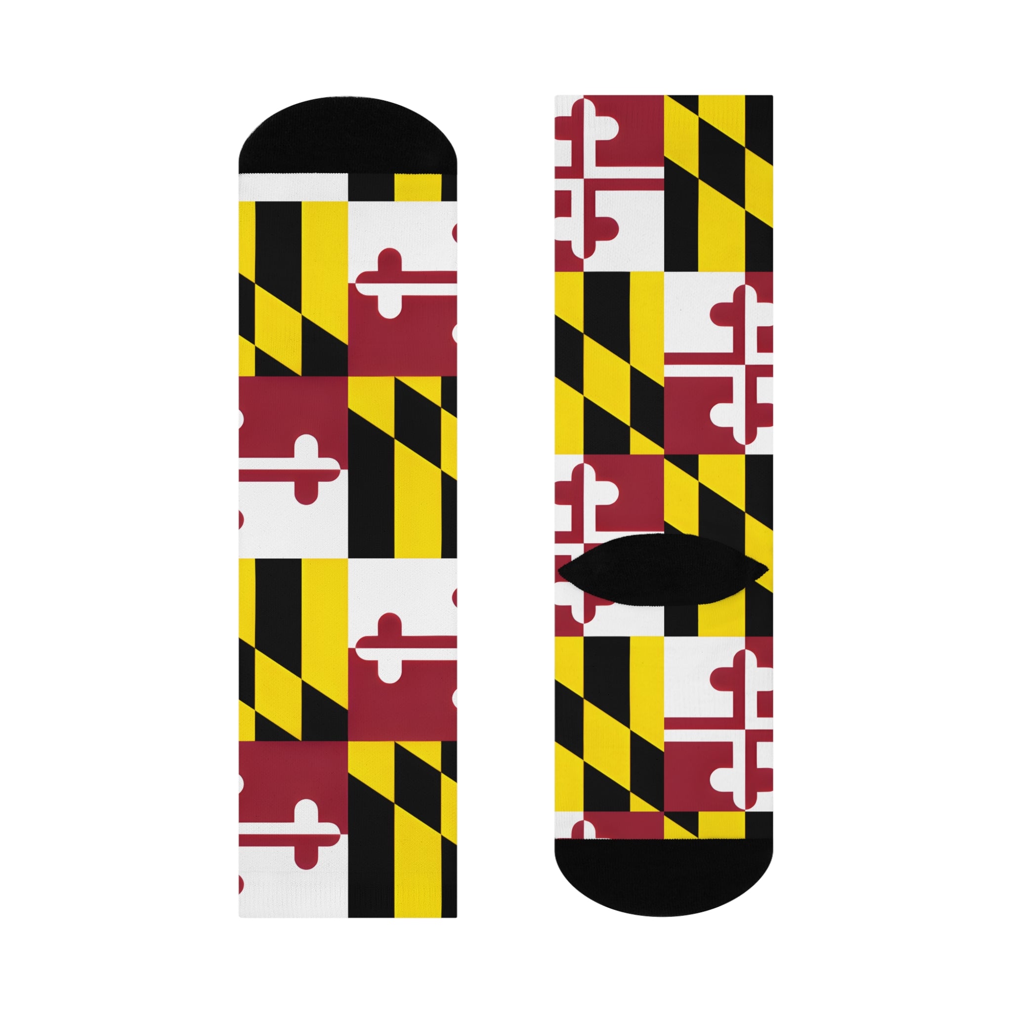 Maryland Flag Cushioned Socks