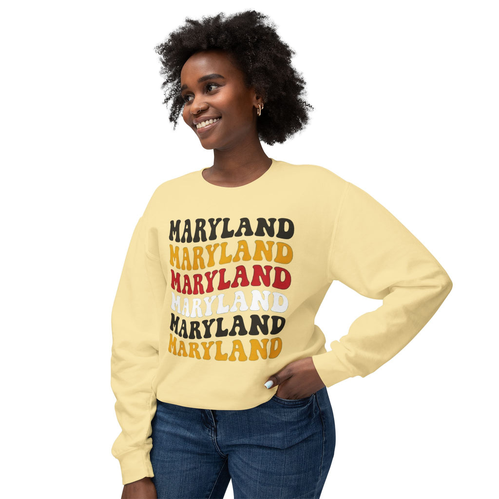 Maryland Retro Stack Crewneck Sweatshirt
