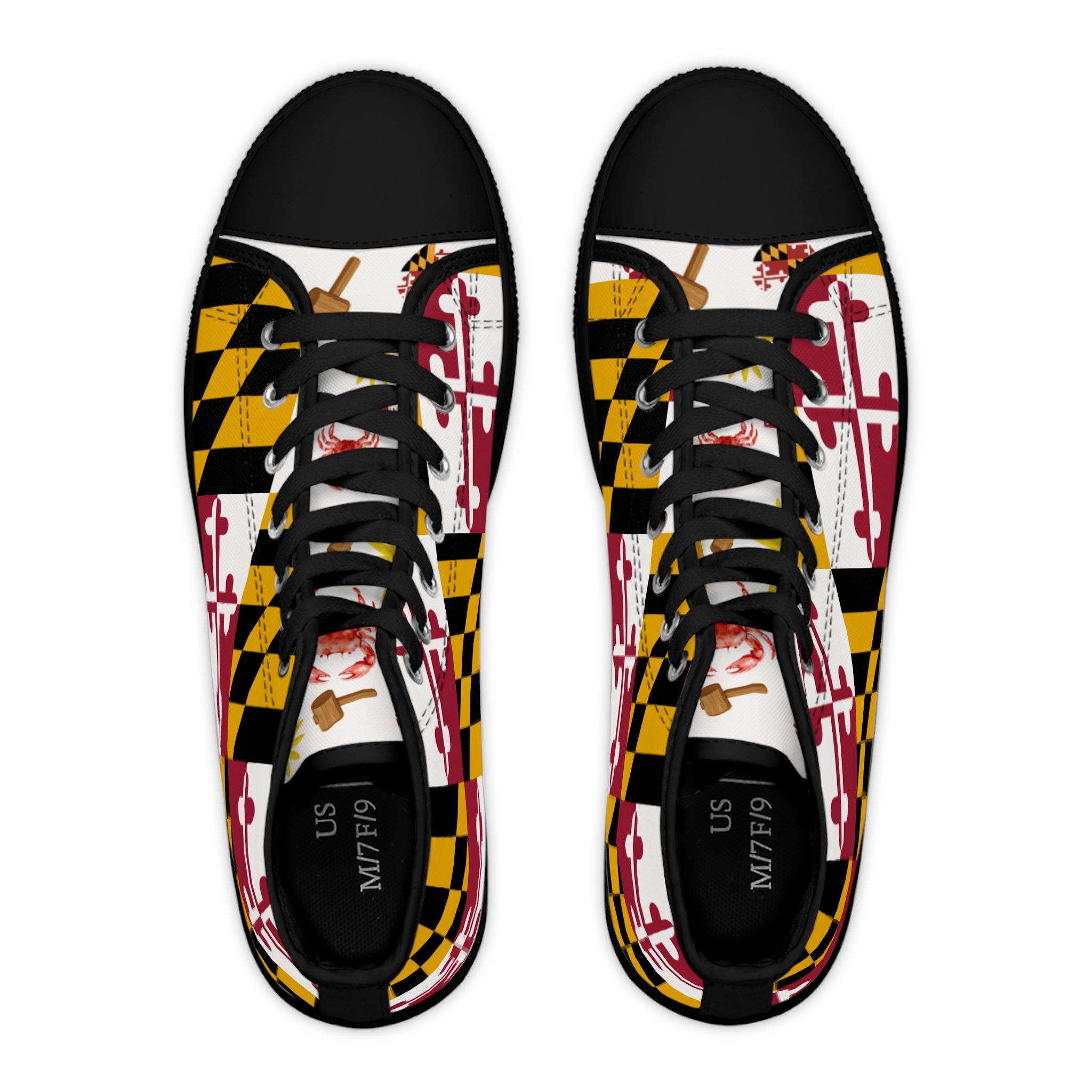 Maryland Flag High Top Sneakers