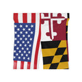 Maryland Flag + American Flag Biker Shorts