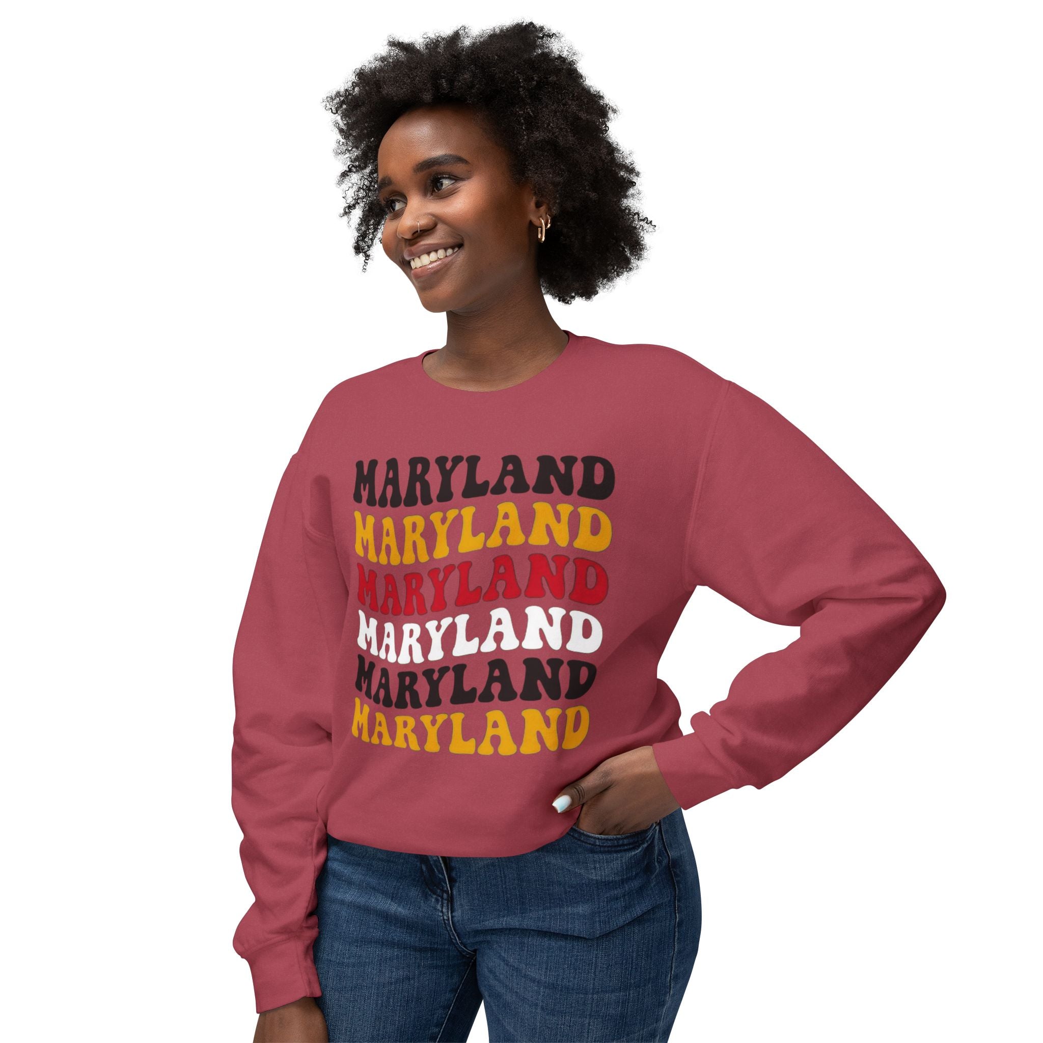 Maryland Retro Stack Crewneck Sweatshirt