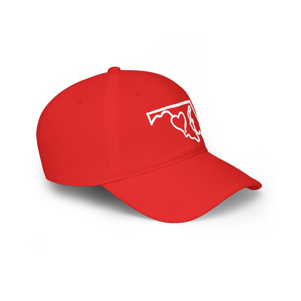 Maryland Outline Cap with Heart