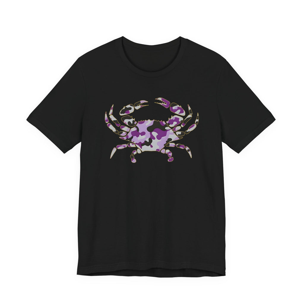 Purple Grey and Black Crab Camo Tee