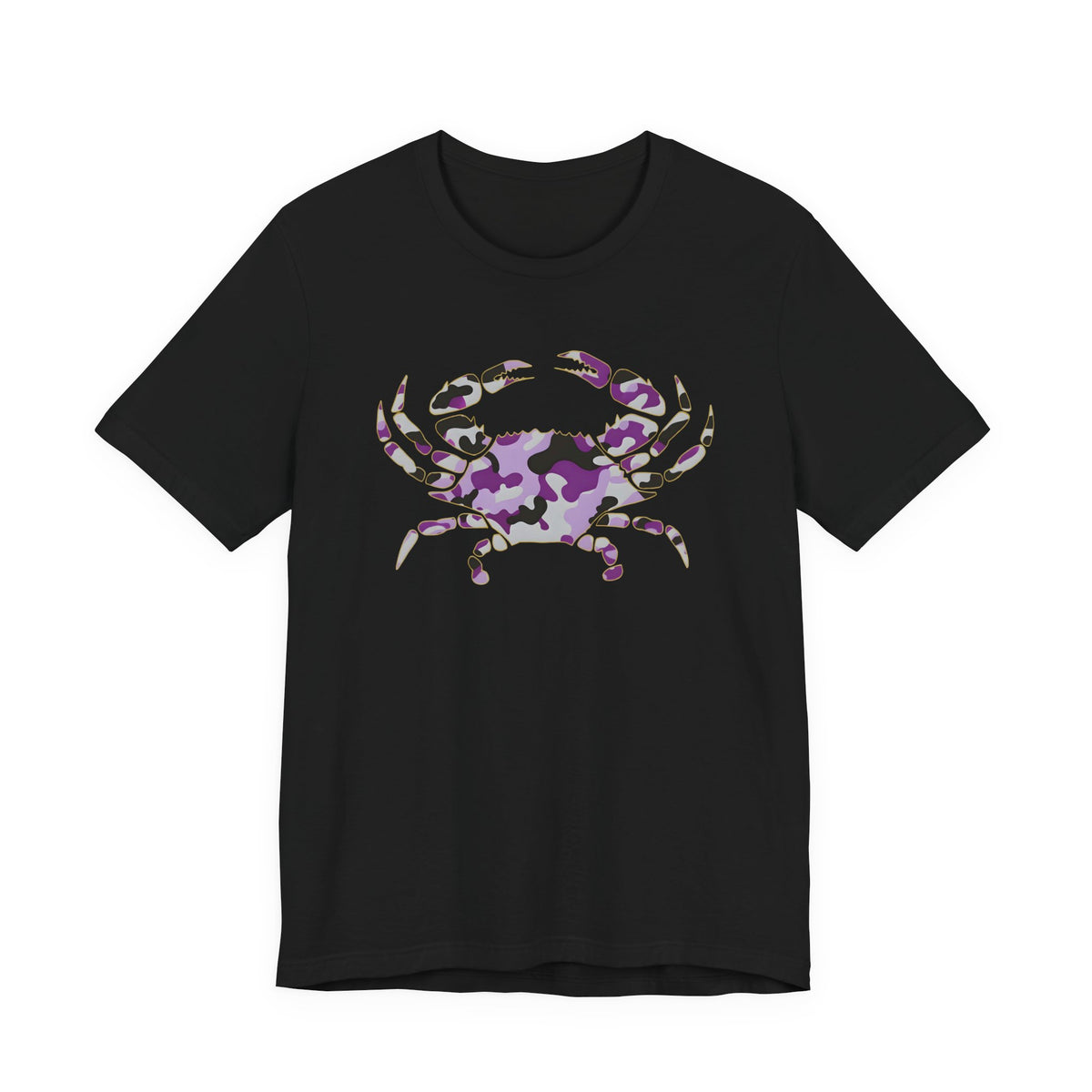 Purple Grey and Black Crab Camo Tee