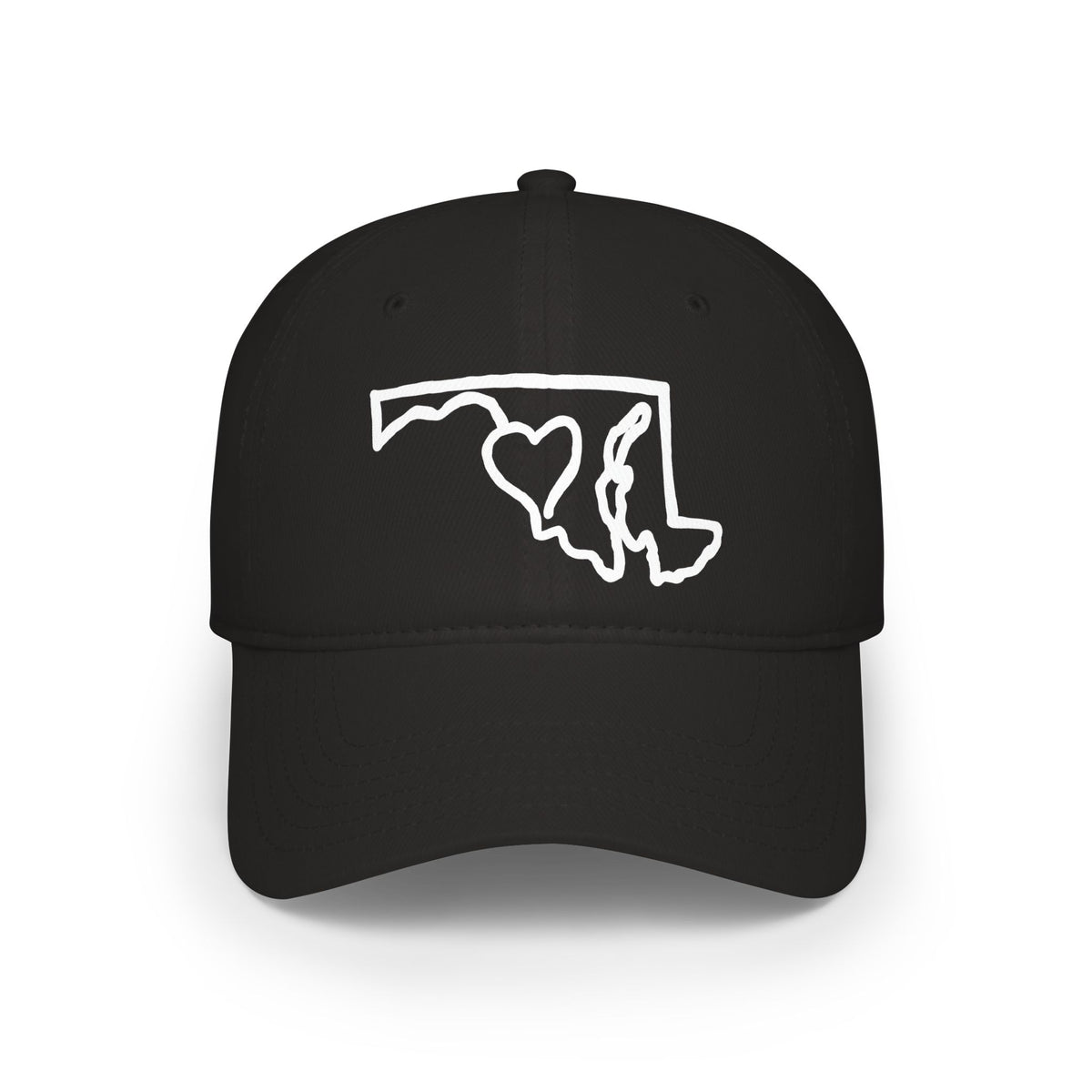 Maryland Outline Cap with Heart