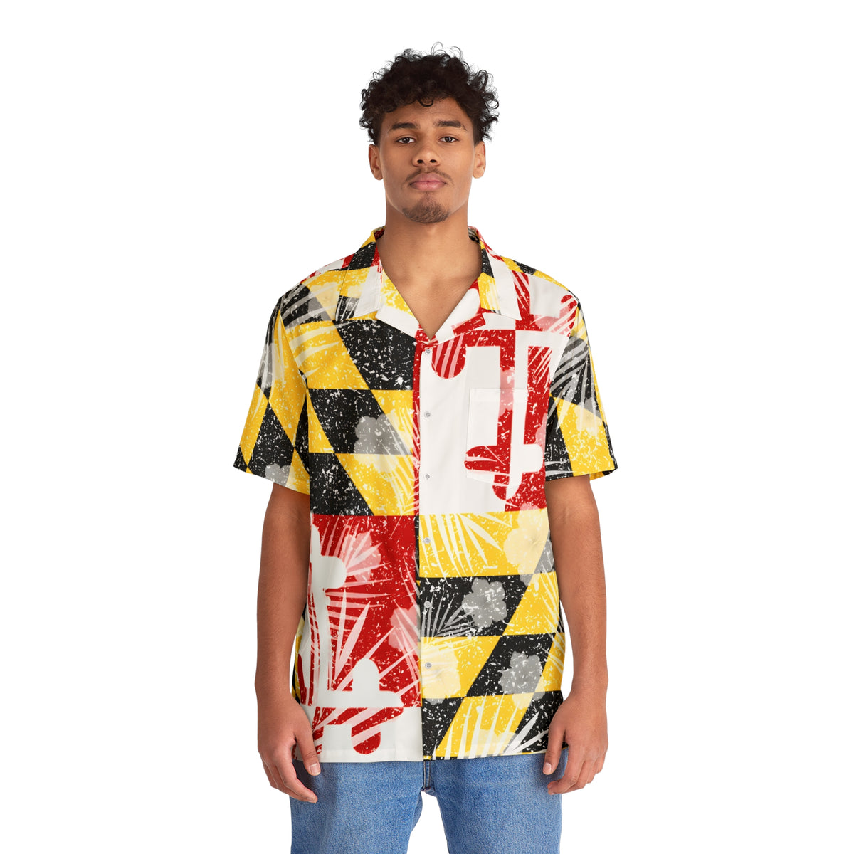 Maryland Flag Hawaiian Shirt