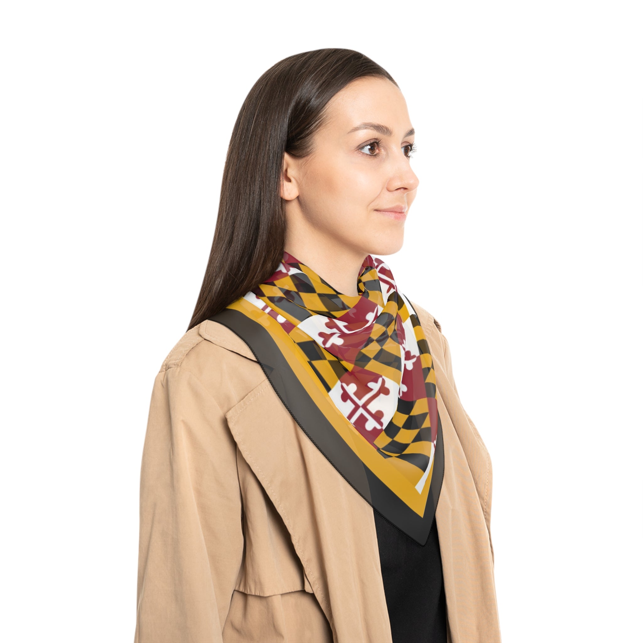 Maryland Flag Pattern Scarf