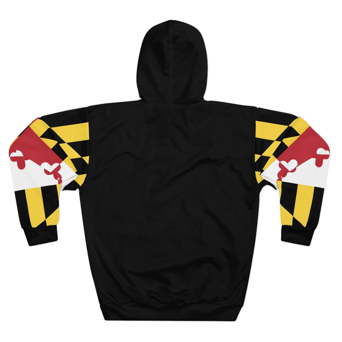 Maryland Flag Sleeve Pattern Hoodie