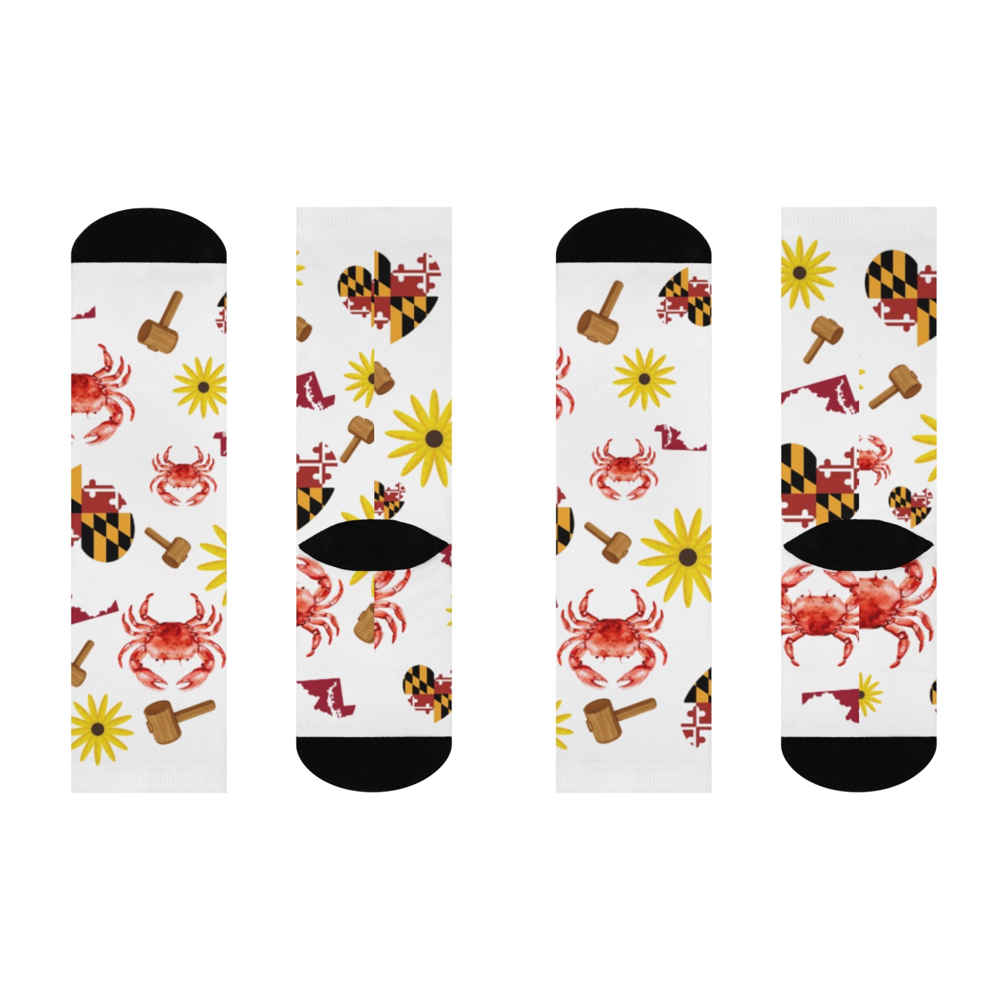 Maryland Patterned High Knee Socks