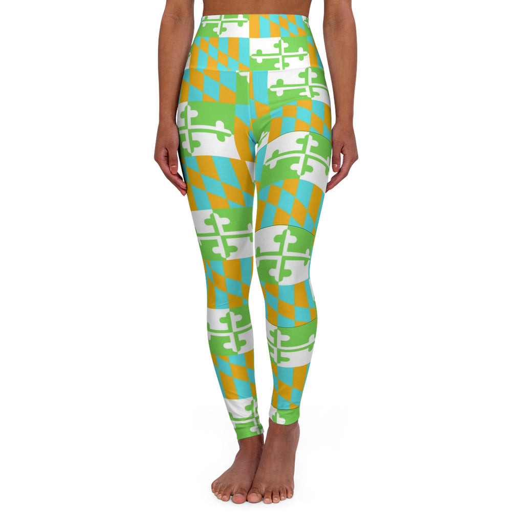 Maryland Flag Multicolor Orange, Green, Blue, Yellow Pants