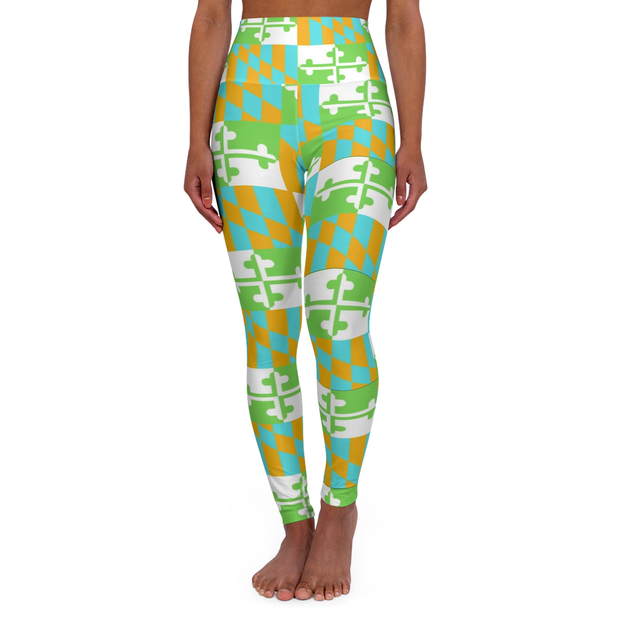 Maryland Flag Multicolor Orange, Green, Blue, Yellow Pants