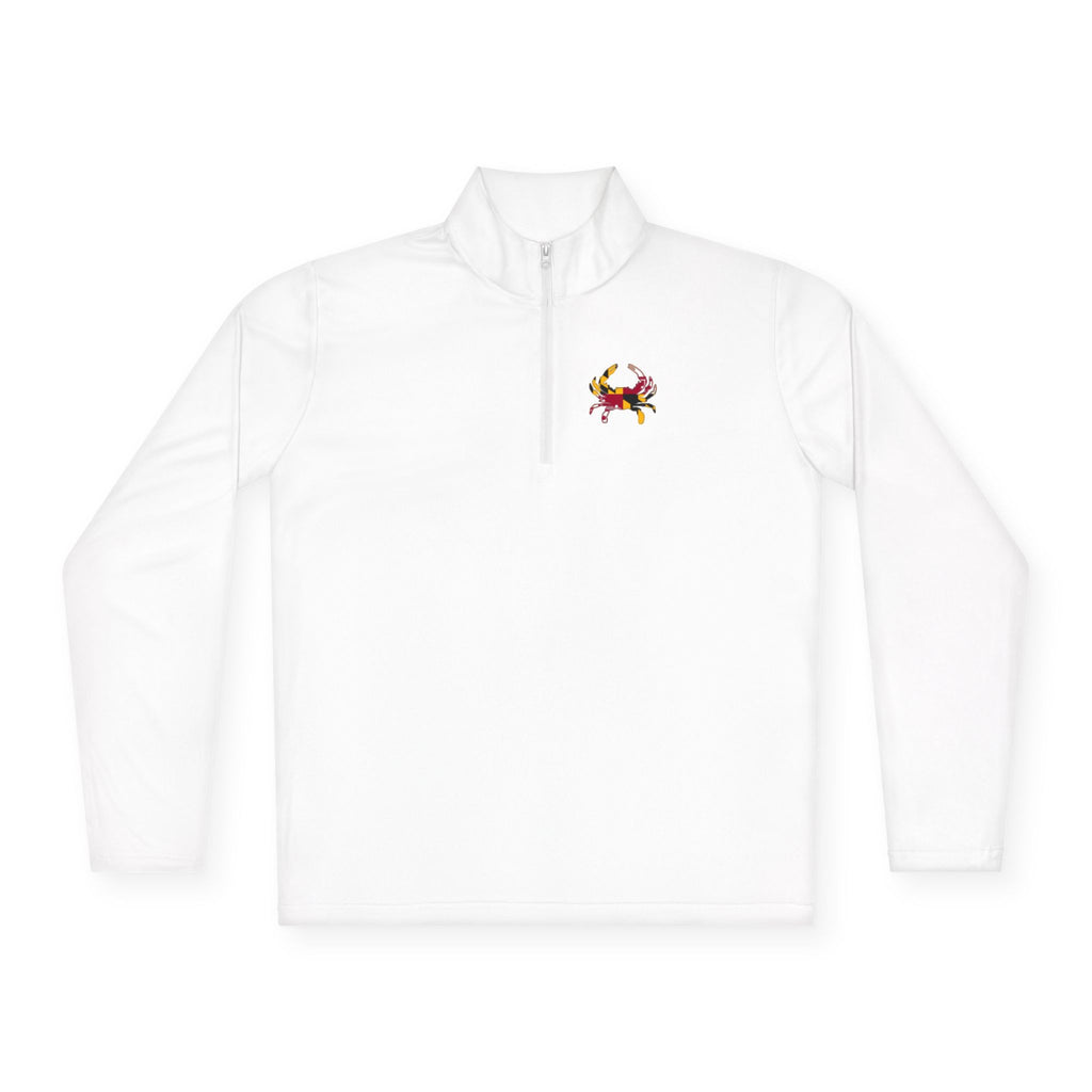 Maryland Flag Crab Quarter Zip Active, casual wear