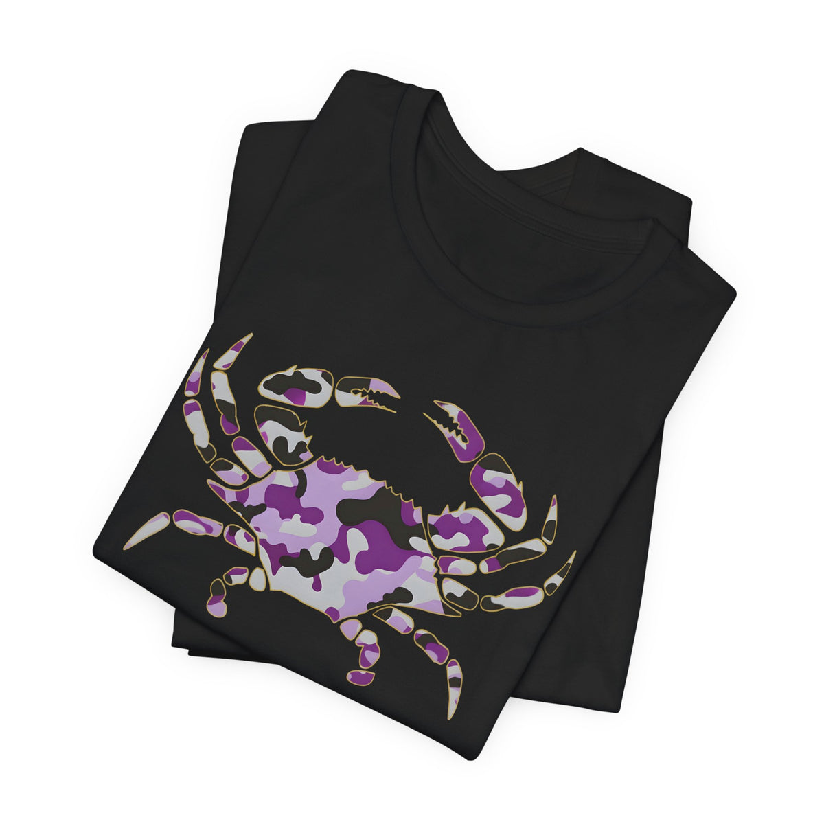 Purple Grey and Black Crab Camo Tee