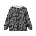 Maryland Flag Gray Pattern Windbreaker Jacket