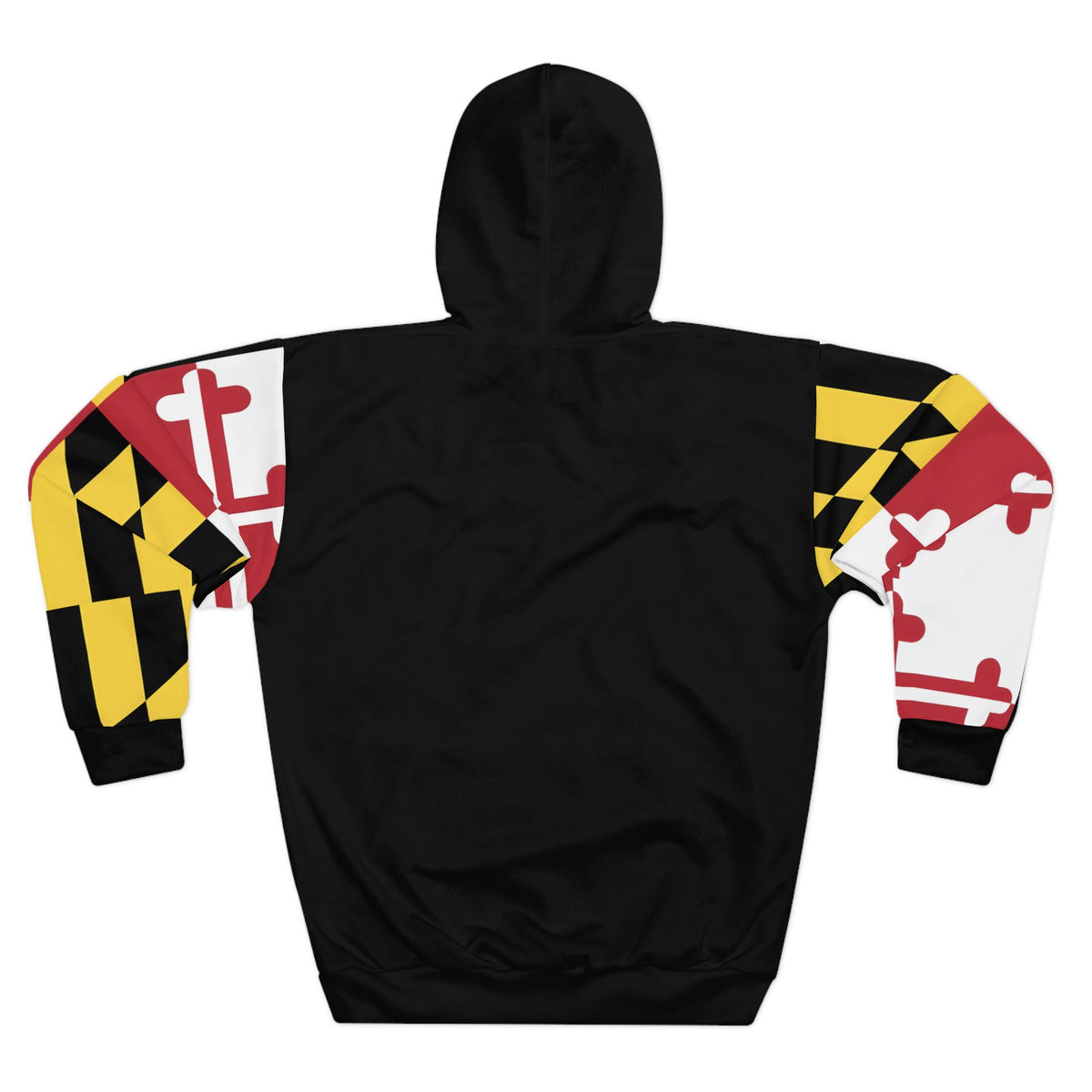 Maryland Flag Sleeve Pattern Hoodie