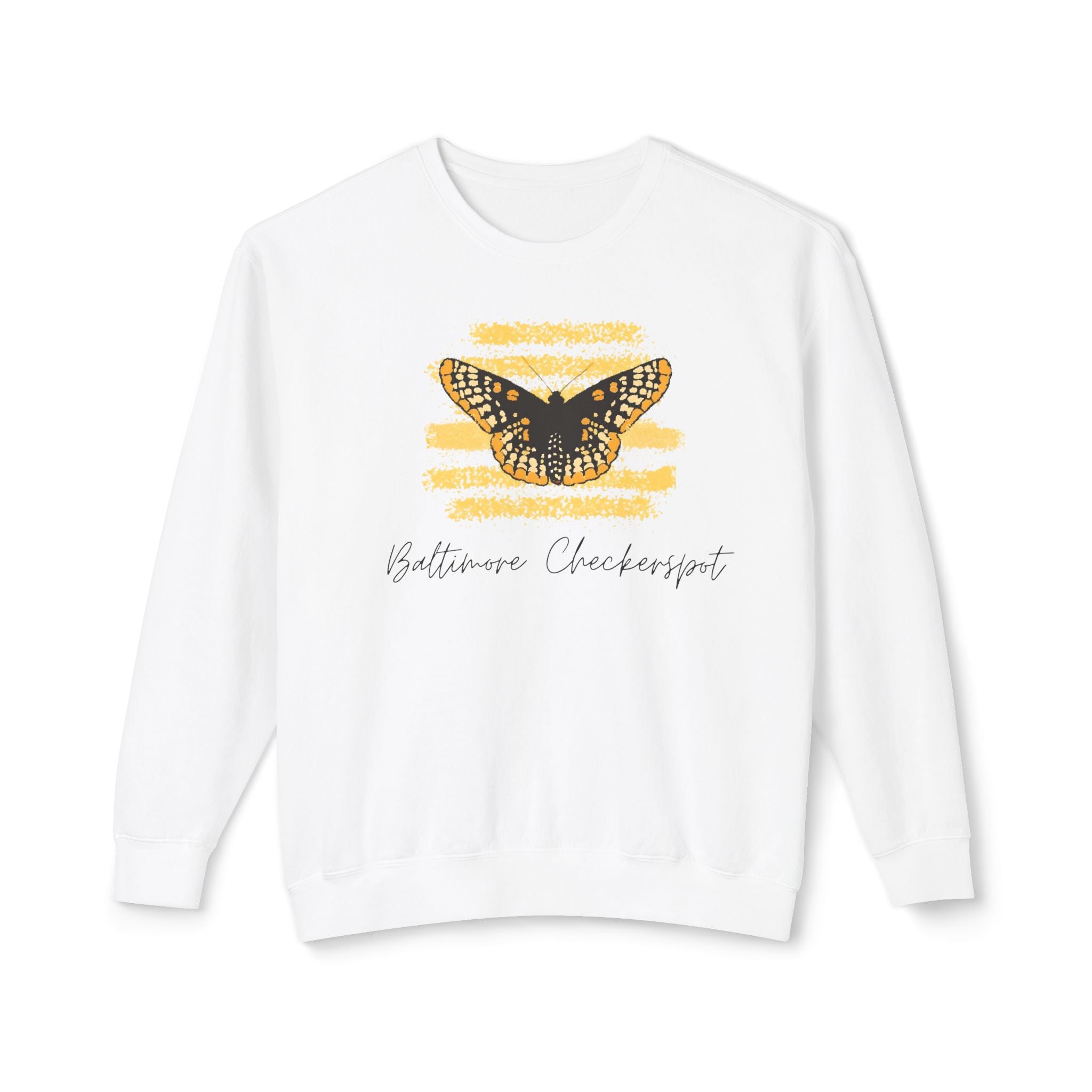 Baltimore Checkerspot Butterfly Crewneck