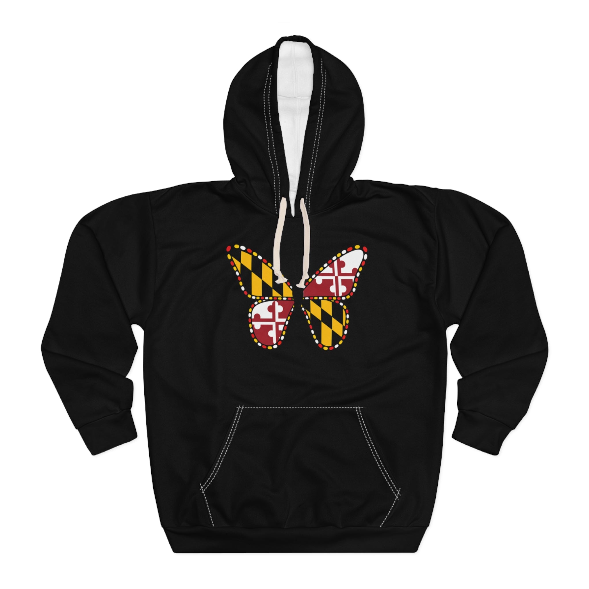 Maryland Flag Butterfly Hoodie