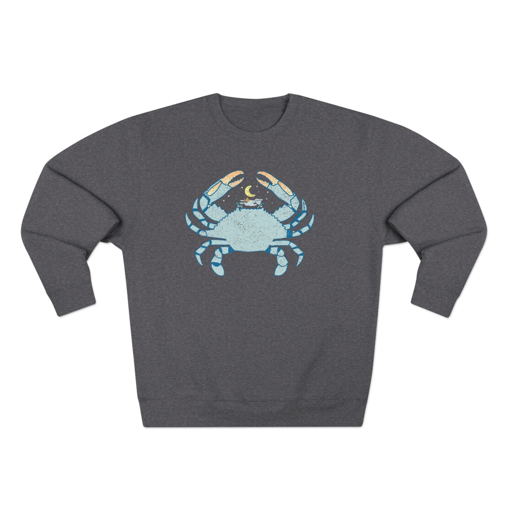 Crab and Coastal Night Crewneck
