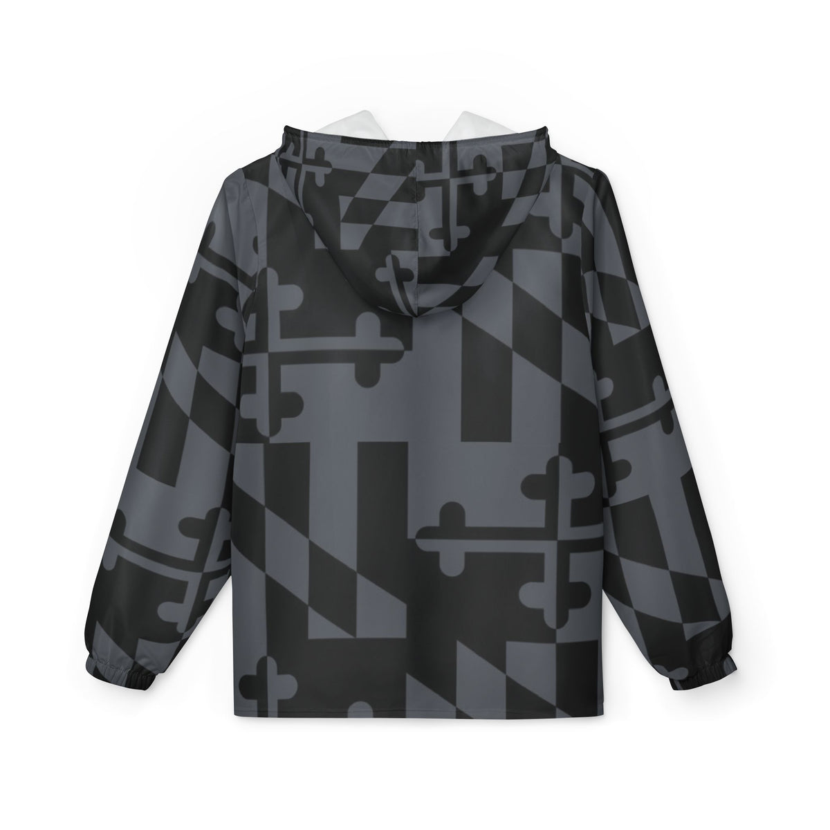 Grayscale Maryland Flag Windbreaker