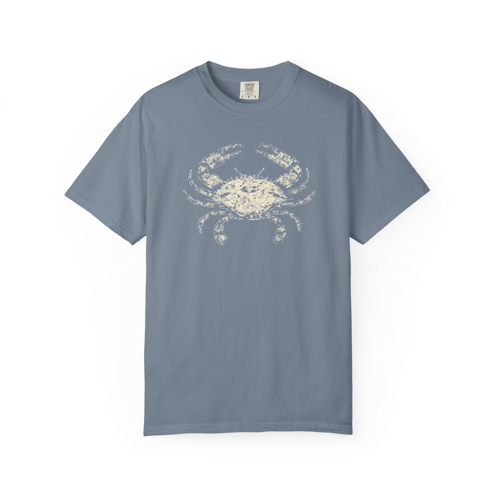 Distressed Coastal Crab Vintage Tee
