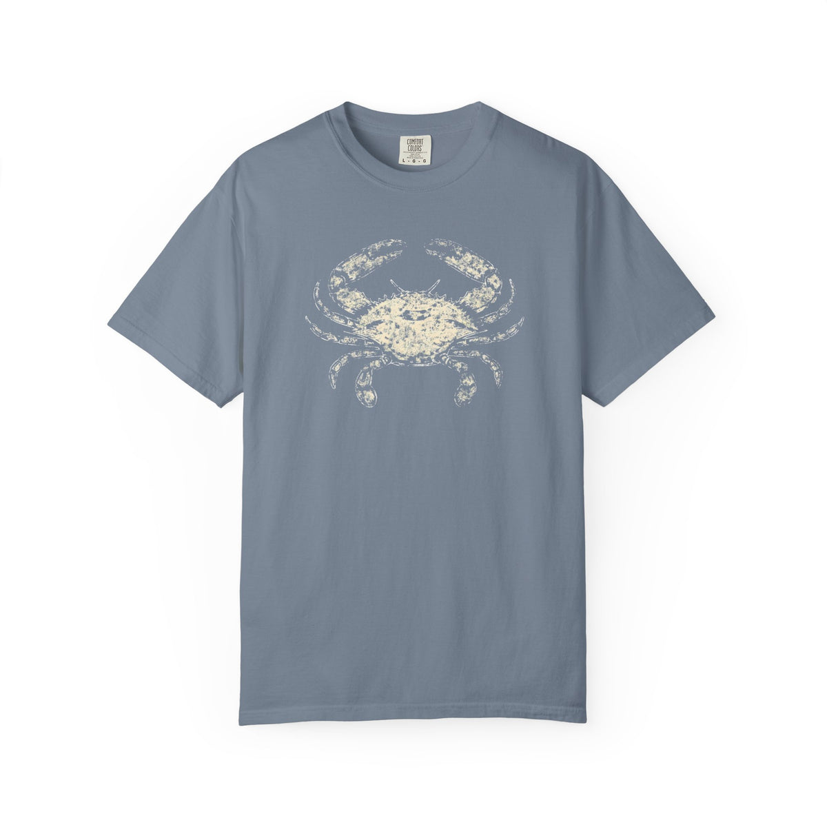 Distressed Coastal Crab Vintage Tee