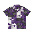 Purple + White + Black Maryland Flag Hawaiian shirt