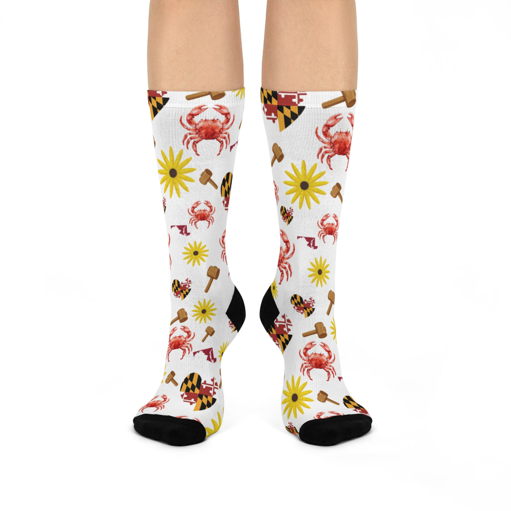 Maryland Patterned Cushioned Socks
