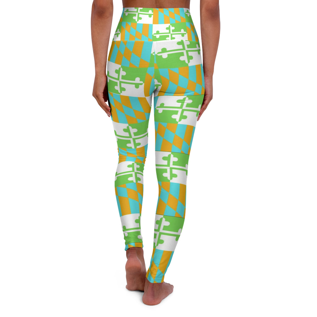 Maryland Flag Multicolor Orange, Green, Blue, Yellow Pants
