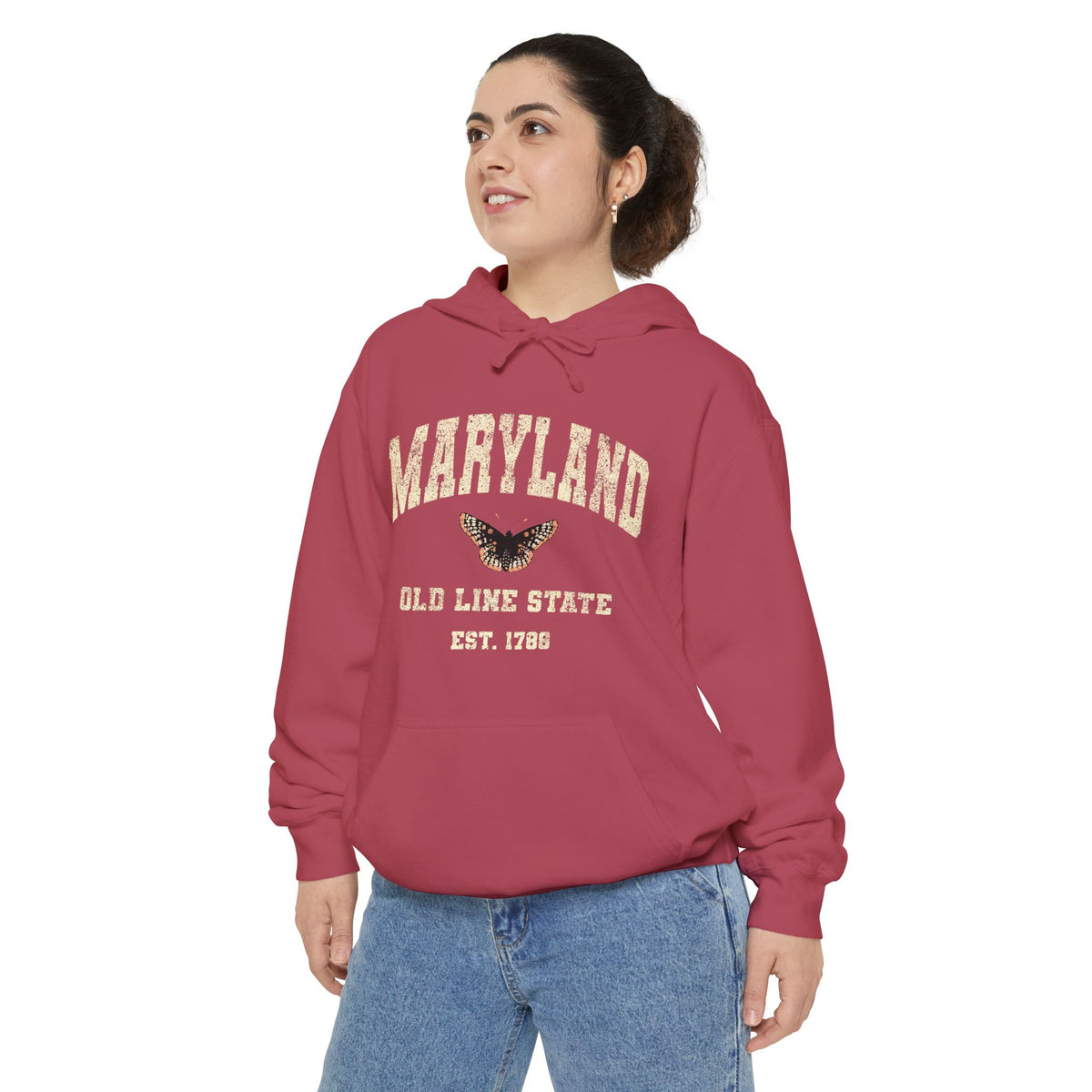Maryland 'Old Line State' Vintage Hoodie