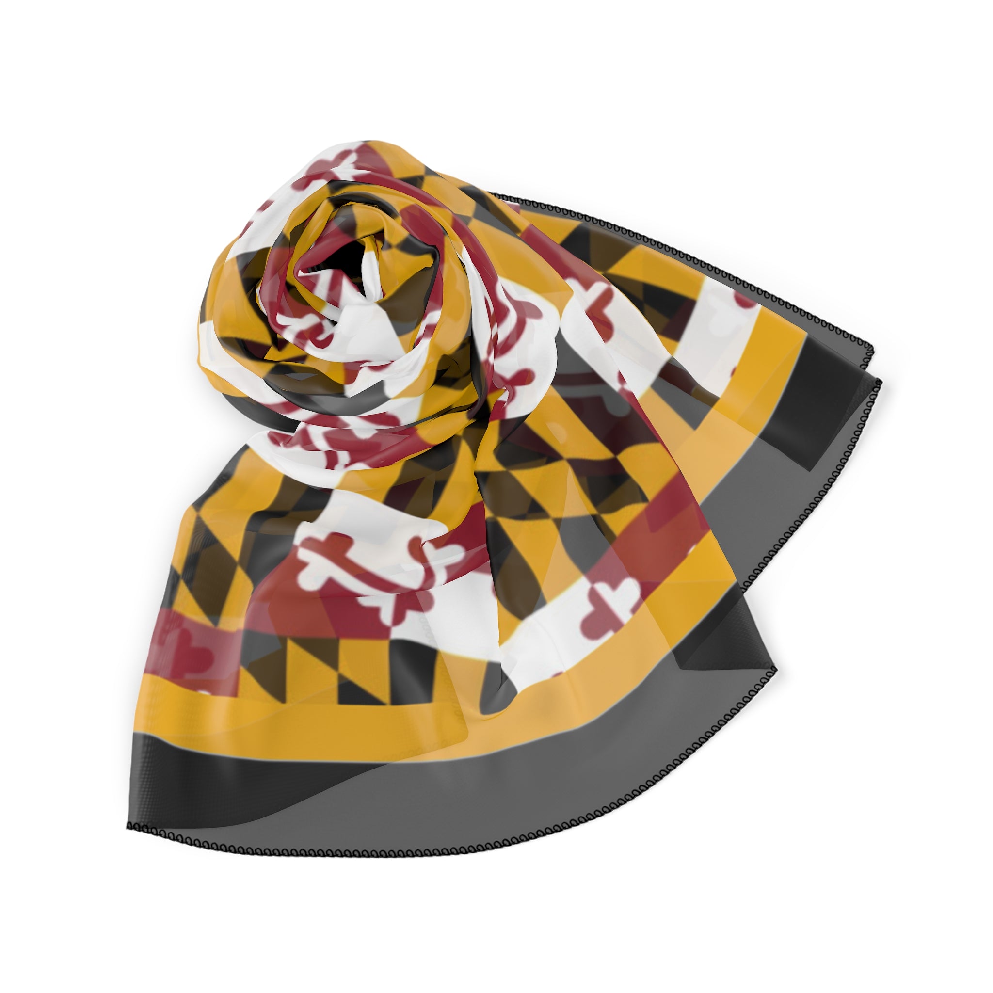 Maryland Flag Pattern Scarf