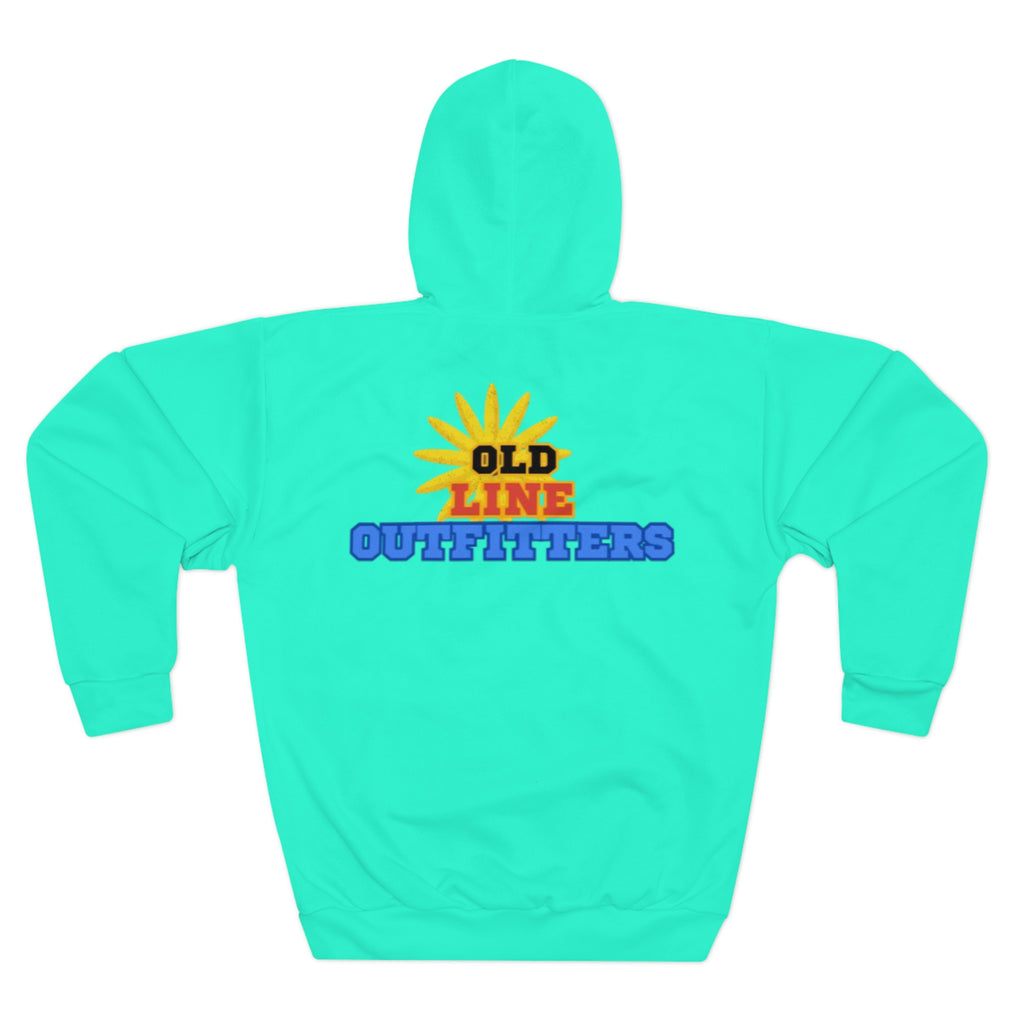 Maryland Tie-Dye Map Hoodie — Old Line Outfitters Logo Pullover
