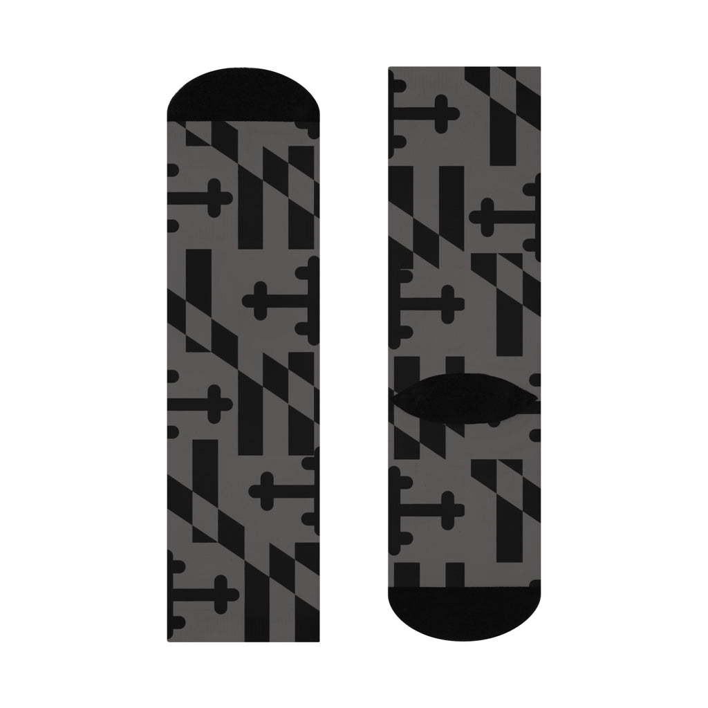 Maryland Grayscaled Cushioned Socks